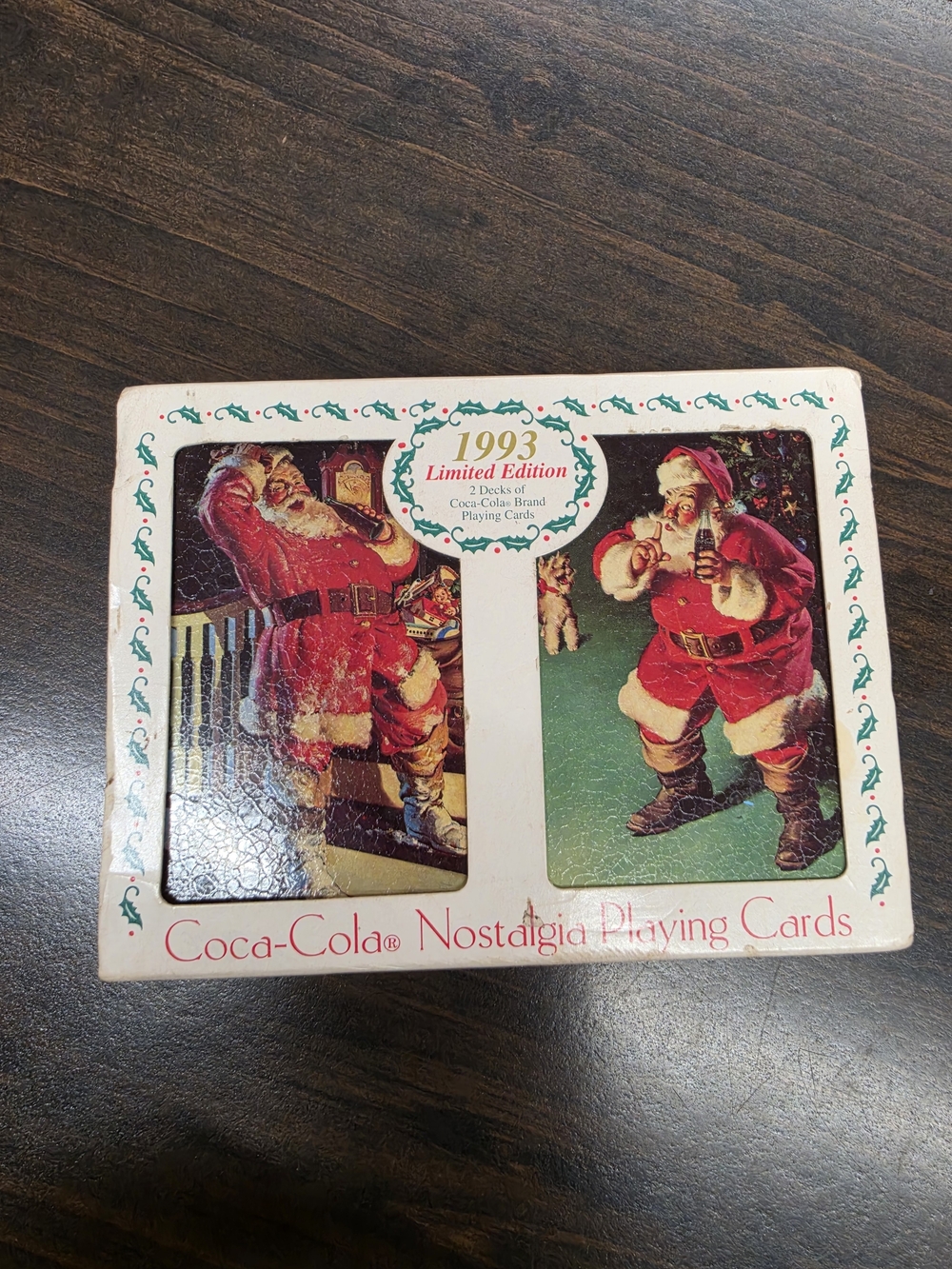 Coca-Cola Red and Cream Nostalgia Santa Playing Card Set